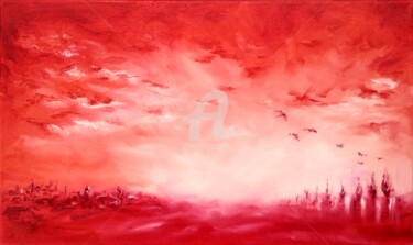 제목이 "MORNING"인 미술작품 Constantin Popescu로, 원작, 기름 나무 들것 프레임에 장착됨