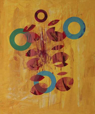 Peinture intitulée "Yellow No.1" par Constantin Roucault, Œuvre d'art originale, Huile