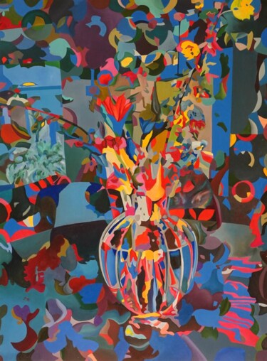 Картина под названием "Radiant" - Constantin Roucault, Подлинное произведение искусства, Масло Установлен на Деревянная рама…