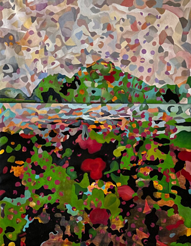 Картина под названием "Magic Mountain" - Constantin Roucault, Подлинное произведение искусства, Масло