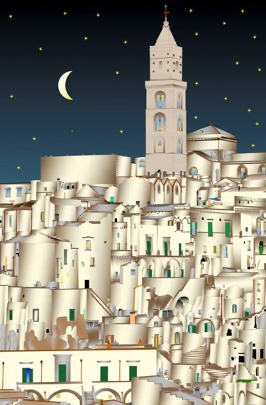 Pintura titulada "matera" por Constantino Luis Marino, Obra de arte original, Oleo