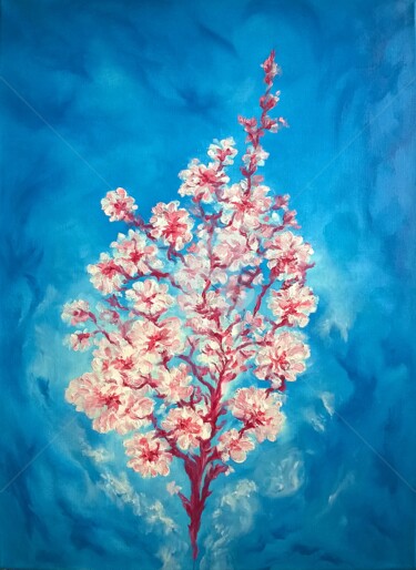 Painting titled "SPRING 2" by Constantin Popescu, Original Artwork, Oil Mounted on Wood Stretcher frame