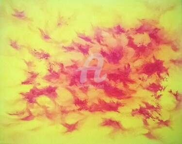 Картина под названием "HOT WIND" - Constantin Popescu, Подлинное произведение искусства, Масло Установлен на Деревянная рама…