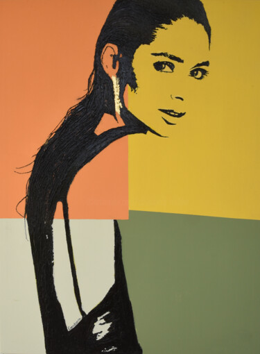 Schilderij getiteld "SHE-8" door Constanza Mulder, Origineel Kunstwerk, Hars