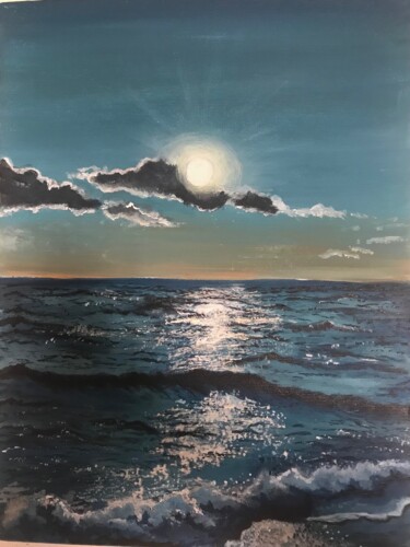 Pittura intitolato "Brilla il mare" da Consuelo De Murtas, Opera d'arte originale, Acrilico