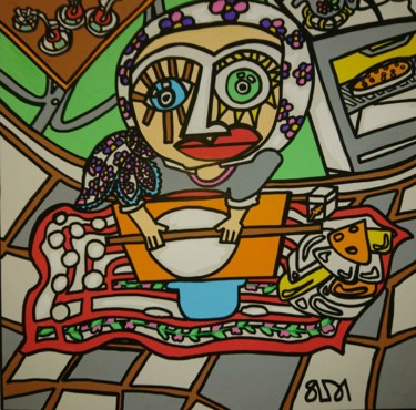 Pintura intitulada "Bukme" por Selda, Obras de arte originais, Acrílico