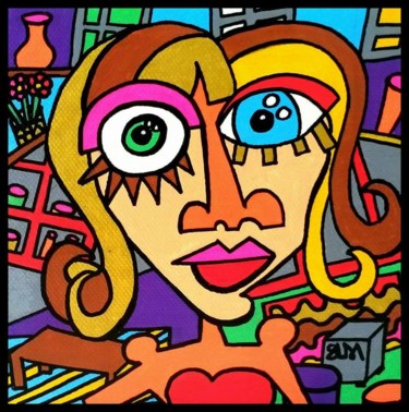Картина под названием ""boutique déco"" - Selda, Подлинное произведение искусства, Акрил
