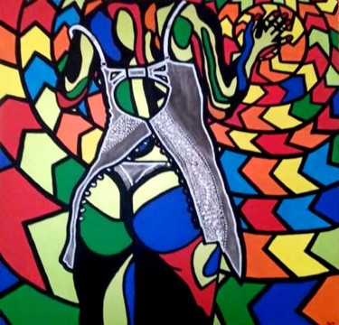 Painting titled "Tourbillon" by Selda, Original Artwork, Acrylic