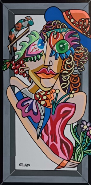 Peinture intitulée "Osmose" par Selda, Œuvre d'art originale, Acrylique