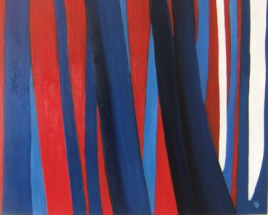 Peinture intitulée "bleu-blanc-rouge.jpg" par Hubert Jarno, Œuvre d'art originale, Huile