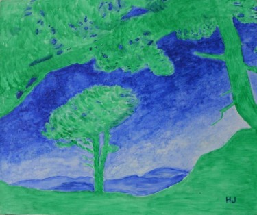 Peinture intitulée "Rêve d’été" par Hubert Jarno, Œuvre d'art originale, Huile