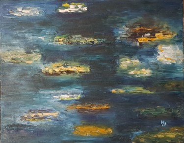Peinture intitulée "Mer polluée" par Hubert Jarno, Œuvre d'art originale, Huile