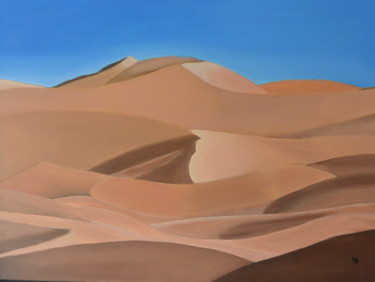 Peinture intitulée "LES DUNES DU SAHARA" par Hubert Jarno, Œuvre d'art originale, Huile