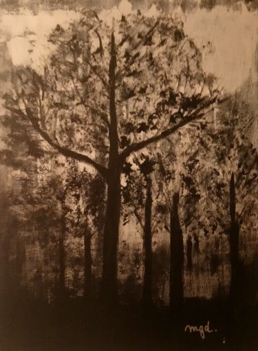Painting titled "Forêt" by Dan & Monika, Original Artwork, Acrylic
