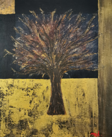 Painting titled "arbre de vie" by Dan & Monika, Original Artwork, Acrylic