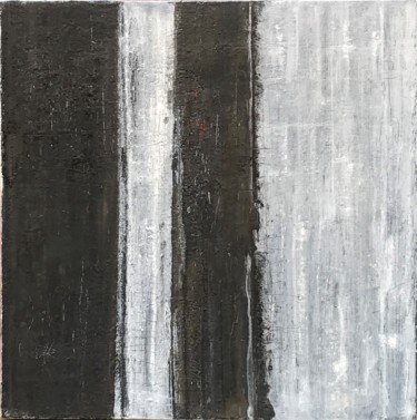 Peinture intitulée "De but en blanc" par Paul Carrard, Œuvre d'art originale, Huile