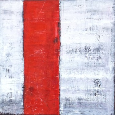 Peinture intitulée "Le fil rouge" par Paul Carrard, Œuvre d'art originale, Huile