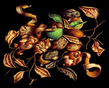 Картина под названием "LE RAPT DE PERSEPHO…" - Mario Sepulcre, Подлинное произведение искусства, Масло
