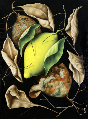 Картина под названием "SUZANNE ET LES VIEI…" - Mario Sepulcre, Подлинное произведение искусства, Масло Установлен на Деревян…