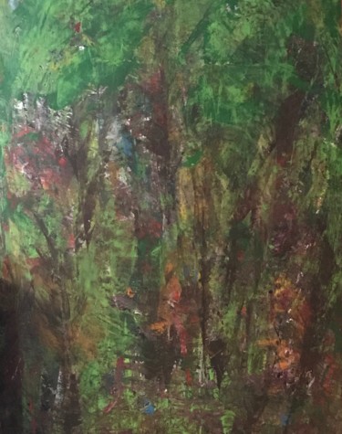 Pittura intitolato "foliage" da Greg Powell, Opera d'arte originale, Acquarello