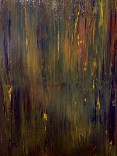 Картина под названием "River at night" - Greg Powell, Подлинное произведение искусства, Акварель