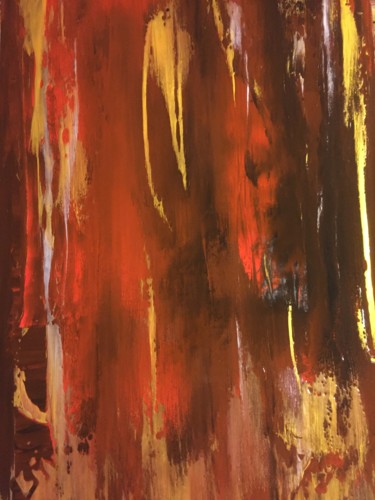 Картина под названием "lava" - Greg Powell, Подлинное произведение искусства, Эмаль
