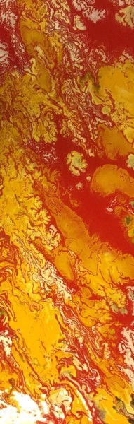 Картина под названием "Orange 2" - Greg Powell, Подлинное произведение искусства, Эмаль