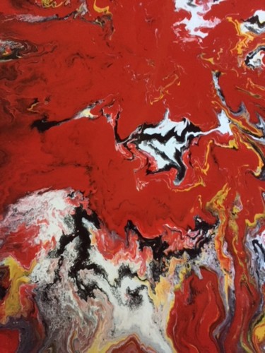 Pittura intitolato "abstract 21" da Greg Powell, Opera d'arte originale, Smalto
