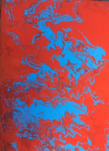 Painting titled "dragon panel 3" by Greg Powell, Original Artwork, Enamel
