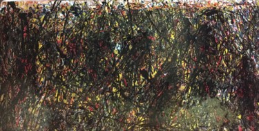 Painting titled "Shadows in movement" by Greg Powell, Original Artwork, Enamel