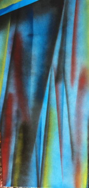 Malerei mit dem Titel "Reflection of color" von Greg Powell, Original-Kunstwerk, Sprühfarbe