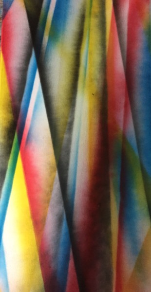 Картина под названием "Angles of color" - Greg Powell, Подлинное произведение искусства, Рисунок распылителем краски