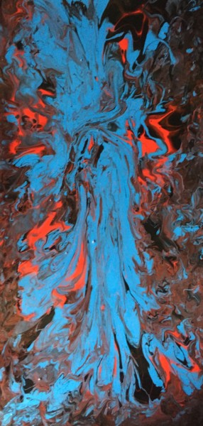 Painting titled "Goddess" by Greg Powell, Original Artwork, Enamel