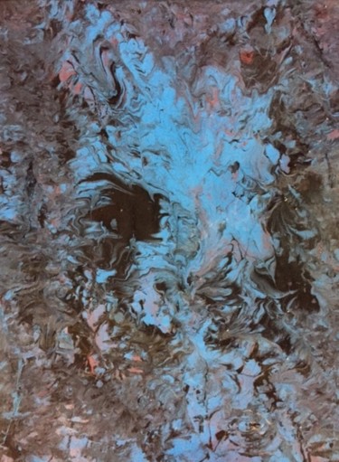 Painting titled "blue spring" by Greg Powell, Original Artwork, Enamel