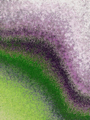 "Purple spills" başlıklı Tablo Greg Powell tarafından, Orijinal sanat, 2D Dijital Çalışma