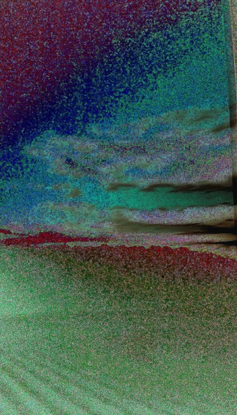 Peinture intitulée "Sky over the desert" par Greg Powell, Œuvre d'art originale, Travail numérique 2D