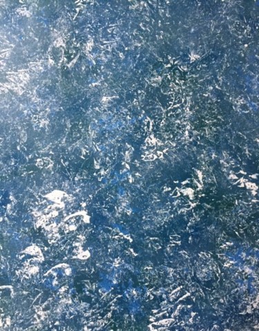 Painting titled "raging sea" by Greg Powell, Original Artwork, Enamel