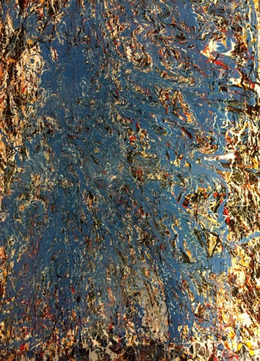 Painting titled "Fractured" by Greg Powell, Original Artwork, Enamel