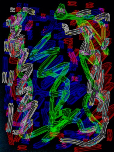 Arts numériques intitulée "Serpent" par Greg Powell, Œuvre d'art originale, Travail numérique 2D