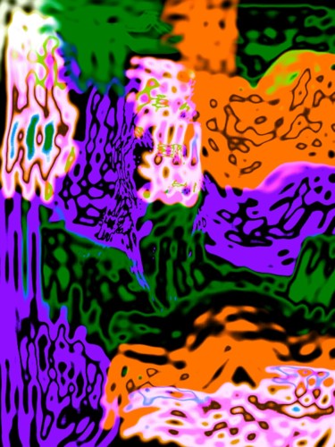 Digital Arts titled "Beds of colour" by Greg Powell, Original Artwork, 2D Digital Work