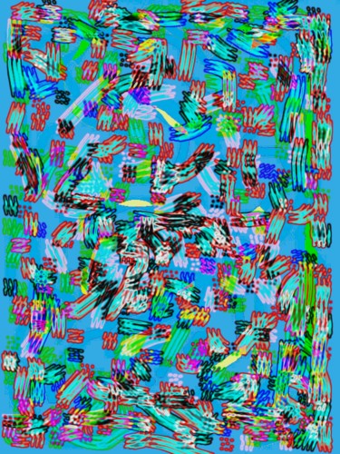 Arte digital titulada "Shapes in movement" por Greg Powell, Obra de arte original, Trabajo Digital 2D