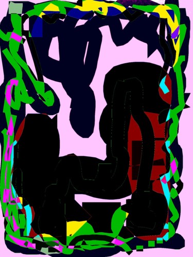 Digital Arts titled "Black movements" by Greg Powell, Original Artwork, 2D Digital Work