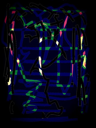 Grafika cyfrowa / sztuka generowana cyfrowo zatytułowany „Fractal coloured” autorstwa Greg Powell, Oryginalna praca, 2D prac…