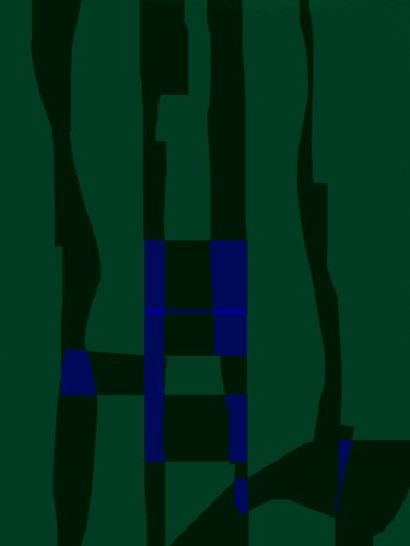 Цифровое искусство под названием "Dark blue" - Greg Powell, Подлинное произведение искусства, 2D Цифровая Работа