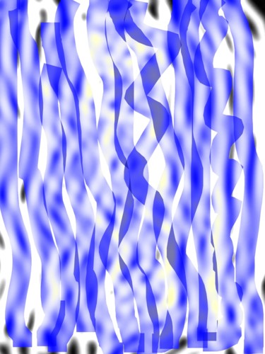 Цифровое искусство под названием "Distance in blue" - Greg Powell, Подлинное произведение искусства, 2D Цифровая Работа