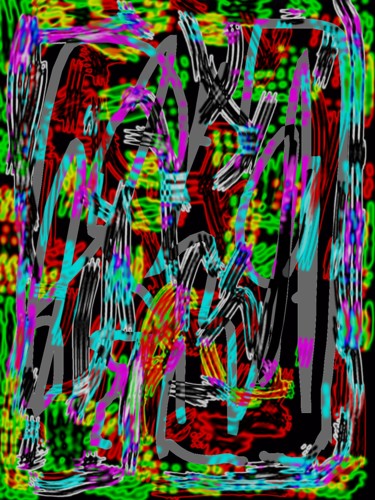 Arts numériques intitulée "Colour twist" par Greg Powell, Œuvre d'art originale, Travail numérique 2D