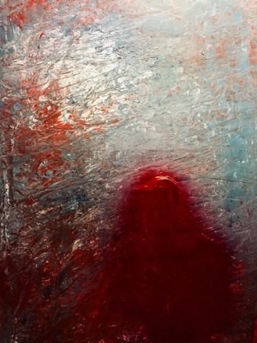 Painting titled "Shadows in red" by Greg Powell, Original Artwork, Enamel