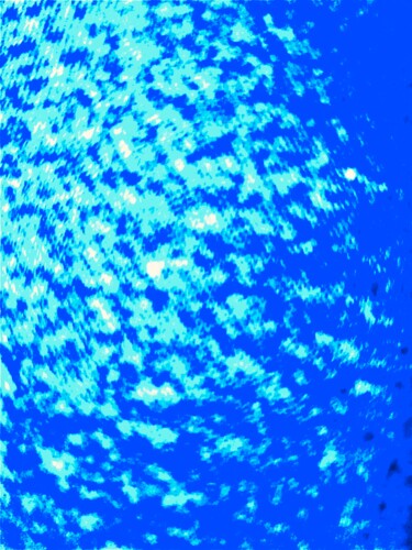Digitale Kunst mit dem Titel "Blue fish" von Greg Powell, Original-Kunstwerk, 2D digitale Arbeit