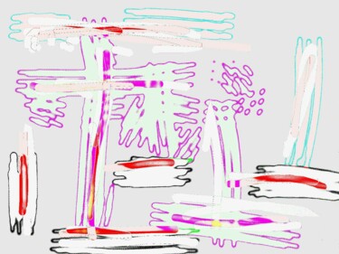 Arts numériques intitulée "Stork delivery" par Greg Powell, Œuvre d'art originale, Travail numérique 2D