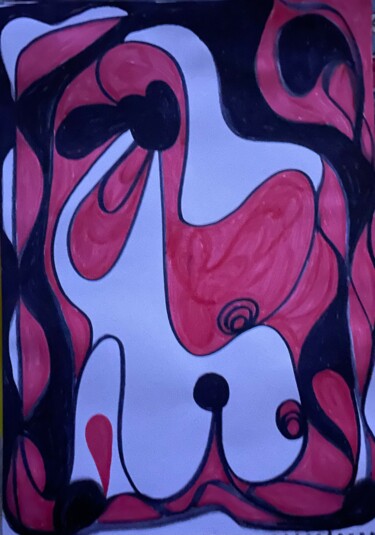Drawing titled "Nudes at dawn" by Greg Powell, Original Artwork, Marker